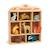 Set animaux en bois forêt Beige 1 - vertbaudet enfant 