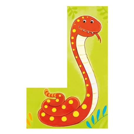 Puzzle de cubes animaux sauvages Jaune 3 - vertbaudet enfant 