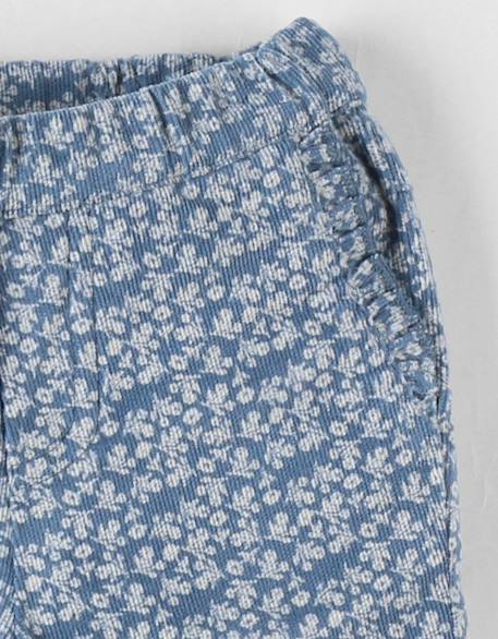 Pantalon velours côtelé Bleu 3 - vertbaudet enfant 