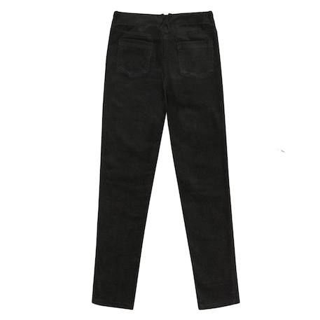 Pantalon velours    slim fit stetch  morgan Noir 4 - vertbaudet enfant 