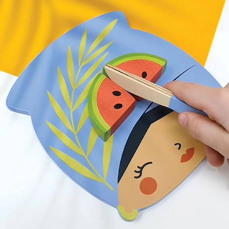 Planche à découper fruits tropicaux Bleu 5 - vertbaudet enfant 