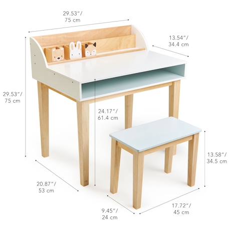 Bureau et chaise enfant Beige 3 - vertbaudet enfant 