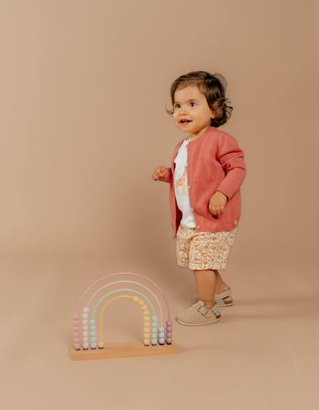 Cardigan en tricot coton Rose 2 - vertbaudet enfant 