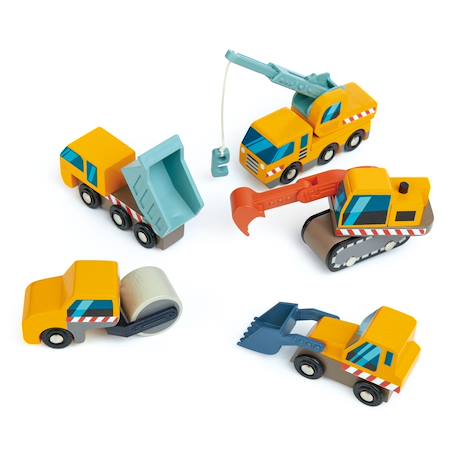 Set véhicules de chantier Jaune 1 - vertbaudet enfant 