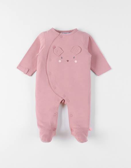 Pyjama bébé jersey Rose 1 - vertbaudet enfant 