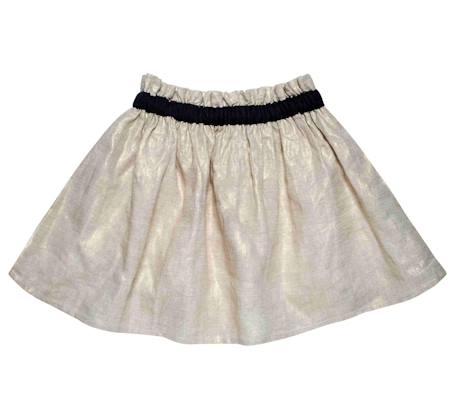 Jupe de cérémonie   lin  irisé   angel Beige doré 3 - vertbaudet enfant 