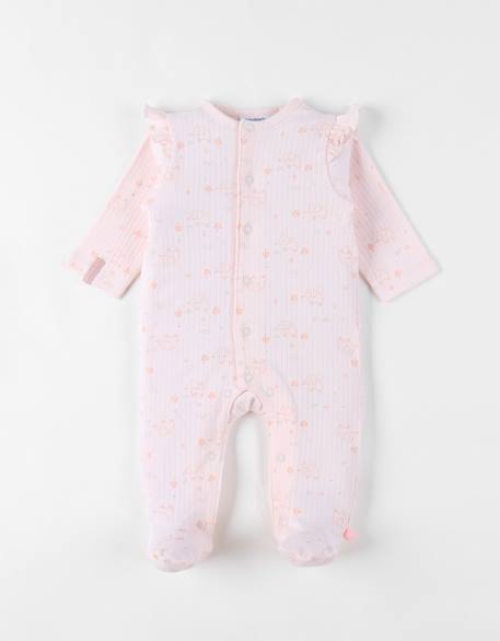 Pyjama bébé coton fantaisie Rose 1 - vertbaudet enfant 