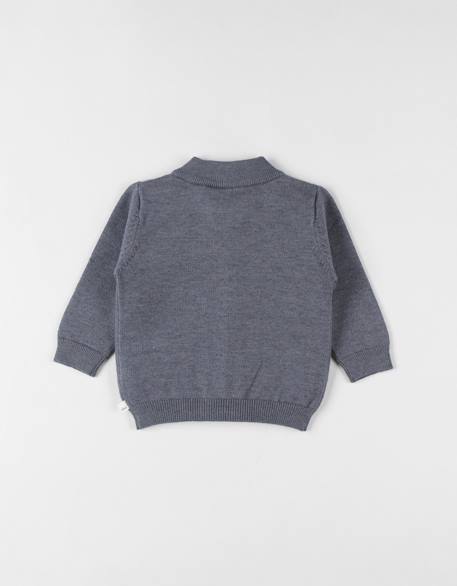 Cardigan en tricot Gris 2 - vertbaudet enfant 