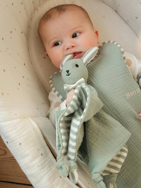Gigoteuse été en gaze de coton personnalisable vert sauge 1 - vertbaudet enfant 