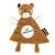Doudou en velours côtelé Marron 1 - vertbaudet enfant 