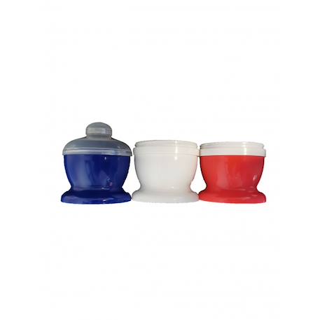 Boite transport de lait avec couvercles Bleu blanc rouge+Bleu océan 2 - vertbaudet enfant 