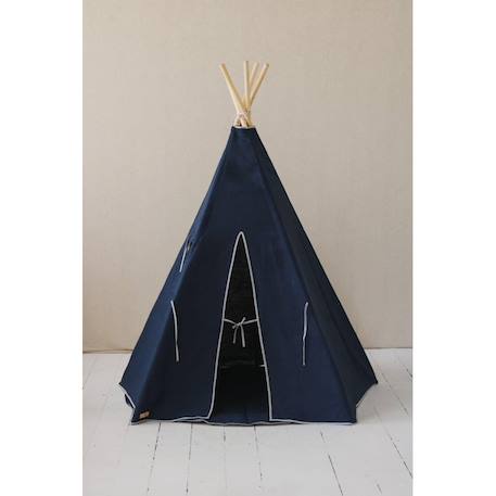 Tente tipi marine lin naturel en coton Bleu 4 - vertbaudet enfant 