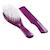 Brosse et peigne Gris charme+Indigo+Prune+Rose bonbon+Turquoise+Vert 9 - vertbaudet enfant 