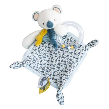 Doudou hochet yoca le koala Bleu 2 - vertbaudet enfant 