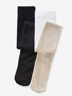 -Lot de 2 collants fille spécial fête en polyamide