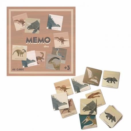 Mémo dino Beige 2 - vertbaudet enfant 