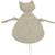 Doudou attache sucette biche Blanc, marron+Marron savanne+Vert tendre 10 - vertbaudet enfant 