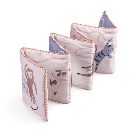 Livre d'activités en tissu teeny toes Rose 1 - vertbaudet enfant 