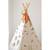 Tente tipi avec tapis forest friends en coton Blanc 2 - vertbaudet enfant 