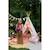 Tente tipi avec tapis picnic aux fleurs en coton Beige 6 - vertbaudet enfant 