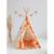 Tente tipi avec tapis picnic aux fleurs en coton Beige 3 - vertbaudet enfant 