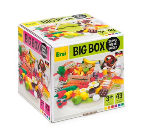 Grand set d'épicerie en bois 43 pcs Jaune 3 - vertbaudet enfant 