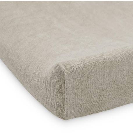 Housse matelas à langer éponge (2 pcs) en coton Biscuit+Caramel & biscuit+Ivoire+Ivoire & nougat+Nougat+Vert olive+Vert poudré 22 - vertbaudet enfant 