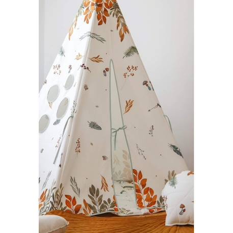 Tente tipi amis de la forêt en coton Beige 4 - vertbaudet enfant 