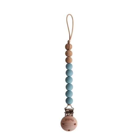 Attache sucette en silicone Beige foncé+Beige, écru+Bleu+Bois+Ecru+Jaune+Pierre+Rose+Thym séché+Vert d'eau 8 - vertbaudet enfant 