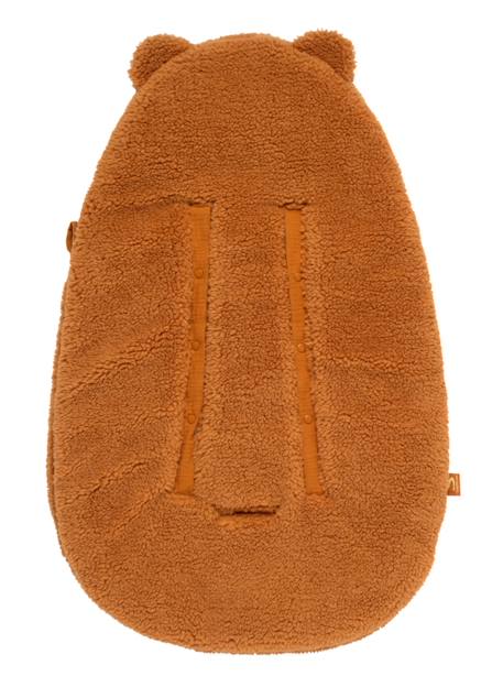 Nid d'ange ourson en sherpa 5 attaches - orsino Beige+Marron 5 - vertbaudet enfant 