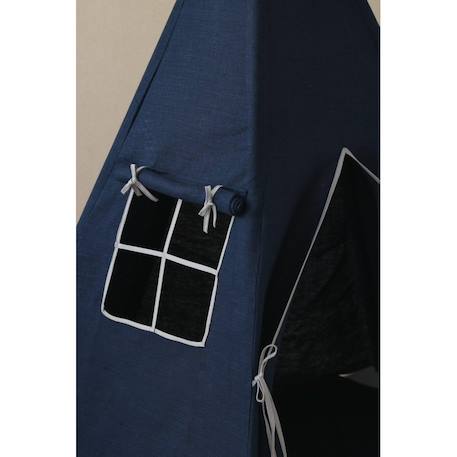 Tente tipi marine lin naturel en coton Bleu 2 - vertbaudet enfant 