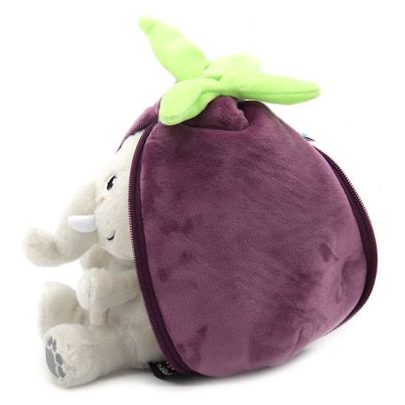 Peluche flipetz eléphant aubergine Violet 3 - vertbaudet enfant 