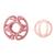 Set 2 balles silicone rose Rose 2 - vertbaudet enfant 