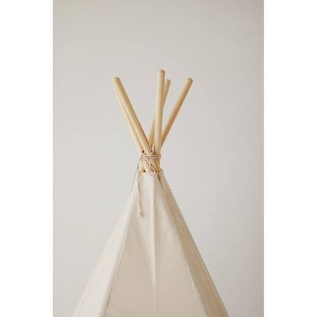 Tente tipi avec tapis en coton Beige 2 - vertbaudet enfant 