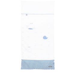 Linge de maison et décoration-Linge de lit enfant-Linge de lit chaud-Edredon lit en coton - blue baleine