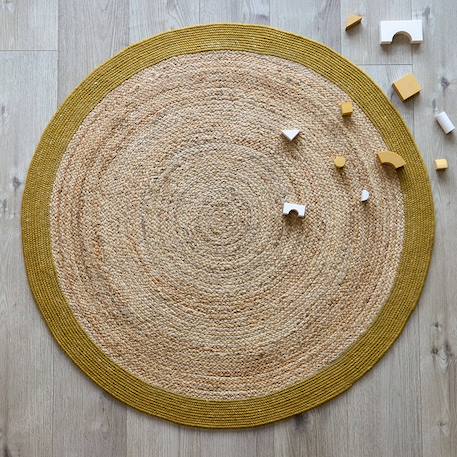 Yhuki tapis jute & laine Mango+Olive+Taupe 1 - vertbaudet enfant 