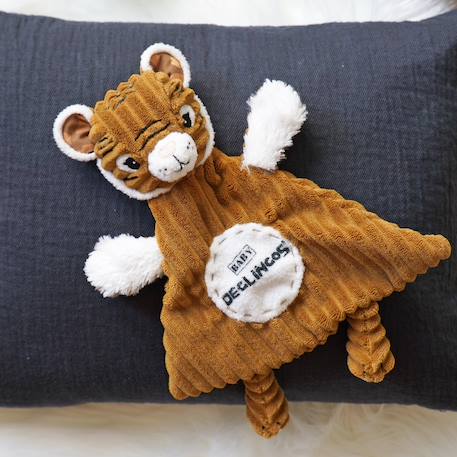 Doudou en velours côtelé Marron 2 - vertbaudet enfant 