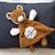 Doudou en velours côtelé Marron 2 - vertbaudet enfant 