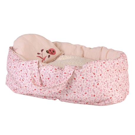 Couffin en tissu poupée coccinelle 40 cm Rose 2 - vertbaudet enfant 