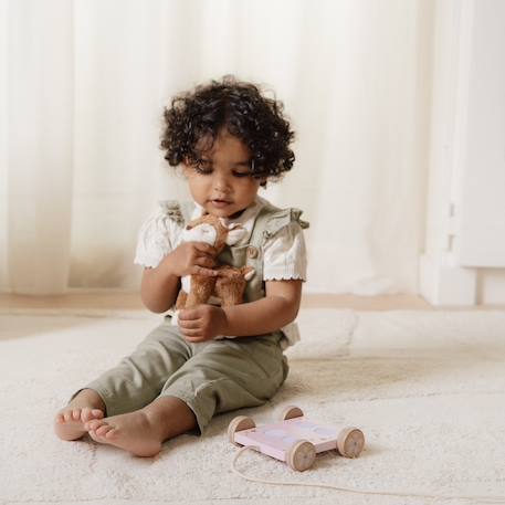 Peluche faon à tirer fairy garden Marron 6 - vertbaudet enfant 