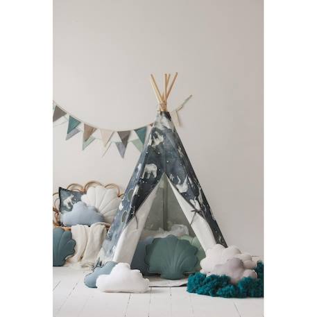 Tente tipi ciel étoilé en coton Bleu 2 - vertbaudet enfant 