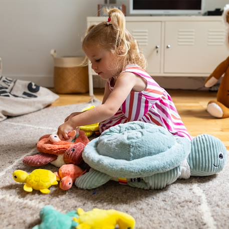 Peluche tortue géante maman et son bébé Vert 3 - vertbaudet enfant 