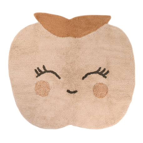Tapis enfant coton lavable petite pomme candy apple Beige nude 2 - vertbaudet enfant 