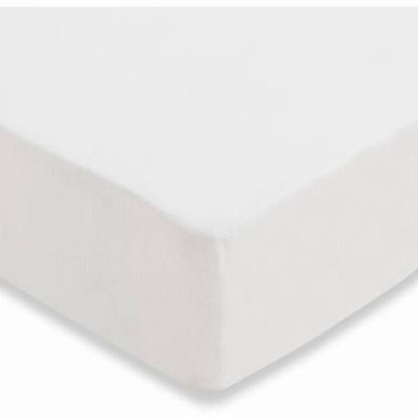 Drap housse tissu en coton Blanc 3 - vertbaudet enfant 
