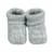 Chaussons naissance - message :  50% maman 50% papa Blanc+Gris+Moutarde+Vert 3 - vertbaudet enfant 