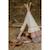 Tente tipi powder frills à volants en lin et coton Beige 3 - vertbaudet enfant 
