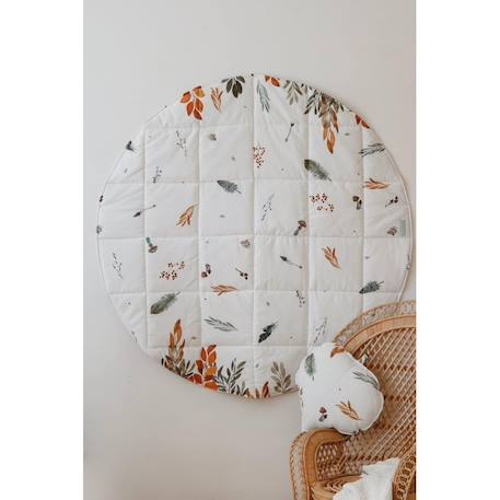 Tente tipi avec tapis forest friends en coton Blanc 3 - vertbaudet enfant 