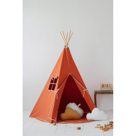 Tente tipi renard en coton Beige+Rose+Rouge 15 - vertbaudet enfant 