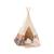 Tente tipi powder frills à volants en lin et coton Beige 1 - vertbaudet enfant 