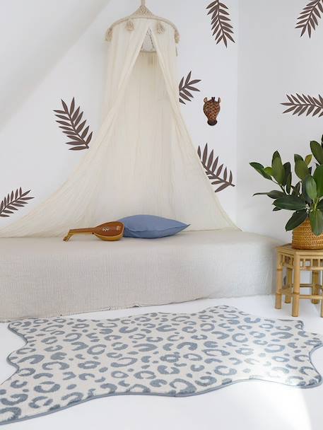 Tapis chambre enfant peau de bête bao Silver blue 2 - vertbaudet enfant 